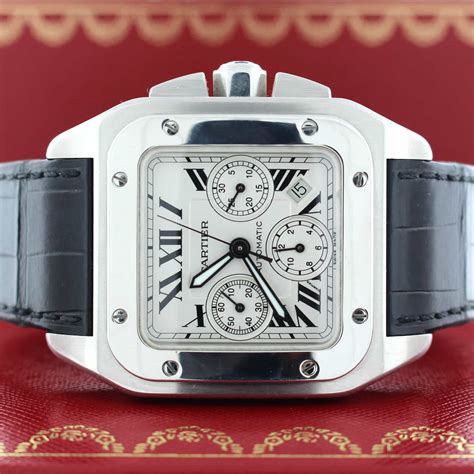 santos cartier xl 100|cartier santos 100 xl chronograph.